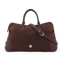 Sac à main professionnel en cuir suédé LZ pour femme, grande capacité, 15,6 pouces, sac fourre-tout de travail, sac à bandoulière d'usine