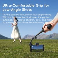 Stabilisateur portable DJI Osmo Mobile 8 avec suivi natif, audio et éclairage, rotation fluide à 360° °   Rotation panoramique à tout angle