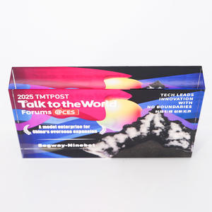 Trophée de récompense en verre de cristal personnalisable pour petit pont Nouvelle arrivée dans des couleurs vives pour les prix de design créatif - Product Image 3