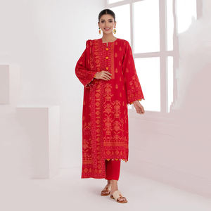 Traje de hombre elegante de 3 piezas, shalwar kameez y salwar de algodón cosido, con color y talla personalizables para bodas y fiestas - Product Image 3