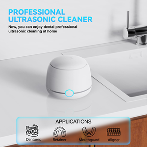 Limpiador Ultrasónico Personalizado de 200ml Tipo-C ODM para Retenedores, Alineadores, Dentaduras Postizas y Protectores Bucales - Product Image 3