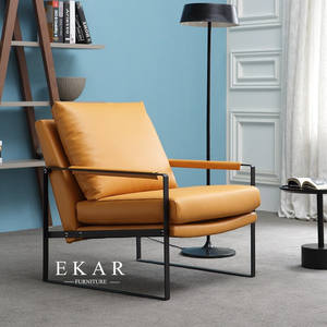 <span class=keywords><strong>Cuir</strong></span> de luxe pour hommes, <span class=keywords><strong>cuir</strong></span> artificiel avec pieds en acier inoxydable, <span class=keywords><strong>fauteuil</strong></span> - Product Image 4