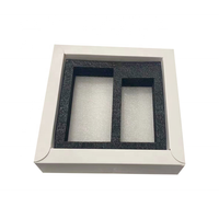 Boîte cadeau pliable en carton de qualité supérieure TIANJIN FUSSEN, deux pièces, emballage plat, insert en mousse EVA blanc mat