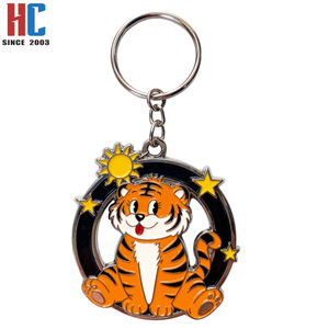 Porte-clés porte-bonheur <span class=keywords><strong>Cheval</strong></span> 2026 en métal émaillé plaqué or, personnalisé en usine, 23 ans d'expérience, cadeaux d'entreprise, Nouvel An Chinois - Product Image 3