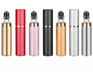 5ML titane or acier inoxydable échantillon rouleau intérieur bouteille en verre pour boule huile de <span class=keywords><strong>parfum</strong></span> soins de la peau sérum Mascara crème pour le visage - Product Image 4