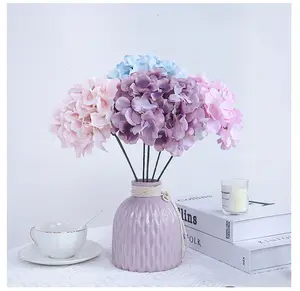 Wholesale Real Touch Silk Decoration Wedding Hydrangea Artificial Flower