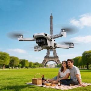 Drone DJ Mini 4K GPS pour <span class=keywords><strong>d</strong></span>ébutants avec caméra, pliable, mode vue 3D, en plastique, transmission 10 km, télécommande, photographie aérienne - Product Image 4