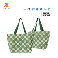 Bolsa de Transporte Reutilizable de Polipropileno Laminado, con Logotipo Personalizado, Resistente, con Cierre de Cremallera y Patrón de Letras, para Distribución a Granel