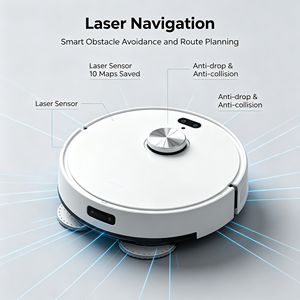 <span class=keywords><strong>Robot</strong></span> <span class=keywords><strong>aspirateur</strong></span> avec navigation laser LDS, aspiration de 6000 Pa, batterie de 5200 mAh, 120 min d'autonomie, 2 en 1 <span class=keywords><strong>aspirateur</strong></span> et serpillière, application, Alexa, Google Assistant - Product Image 4