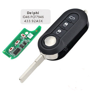 <span class=keywords><strong>Clé</strong></span> à distance 3B pour <span class=keywords><strong>Fiat</strong></span> 500 Doblo Qubo <span class=keywords><strong>Grande</strong></span> <span class=keywords><strong>Punto</strong></span> 2006-2013 système Delphi / Marelli BSI 433.92ASK PCF7946 remplacer la <span class=keywords><strong>clé</strong></span> intelligente - Product Image 1