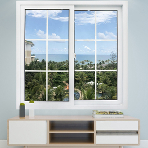 Nouvelle conception moderne populaire Fenêtre <span class=keywords><strong>en</strong></span> PVC Fenêtres coulissantes <span class=keywords><strong>en</strong></span> PVC blanc carré Verre trempé Fenêtre coulissante <span class=keywords><strong>en</strong></span> PVC - Product Image 4
