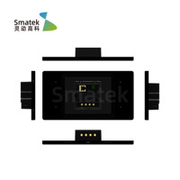 Lumière ambiante de 8 pouces Domotica système domotique intelligent bouton plaques murales montées bâtiment Zigbee Tuya System-T8E-AS