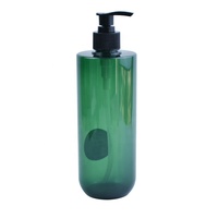 Emballage cosmétique en plastique haut de gamme, matériau PET, conteneur pour shampoing et après-shampoing, 300 ml, 500 ml, 800 ml, flacon pompe bleu pour lotion