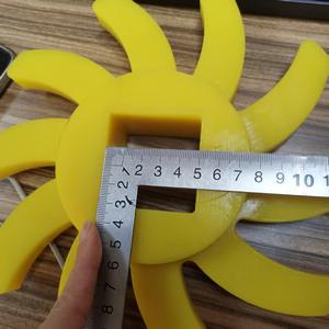 Rouleau à doigts en PU résistant à l'usure, dureté Shore 90A, taille et forme personnalisées, pour batteuse agricole, tamiseur <span class=keywords><strong>de</strong></span> sol autonettoyant, certifié ISO 9001 - Product Image 2