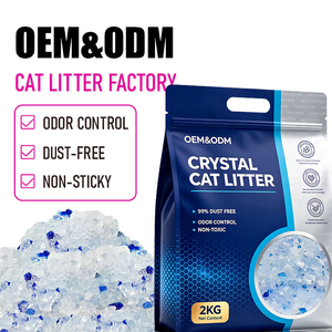 Arena para Gatos de Gel de Sílice con Indicador de Color, Suministro de Fábrica, con Empaque y Logotipo Personalizados, Arena para Gatos de Cristal - Product Image 1