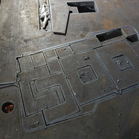Service de découpe laser de précision sur mesure, pièces en alliage d'aluminium, acier galvanisé, finition, formage, anodisation, découpe laser et à la flamme