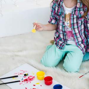 Pinceaux à peinture en mousse éponge jaune au design moderne, manche en bois, motifs imprimés numériquement pour enfants, cadre de <span class=keywords><strong>dessin</strong></span> sur toile pour la maison - Product Image 2