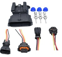 Connecteur de câblage automobile 3 broches en cuivre avec boîtier en nylon IP20 12V 2A, adaptateur de prise de pression d'huile 1928403968 / 1928404227