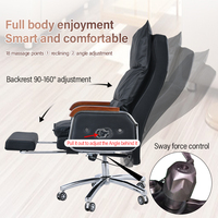 Fauteuil de massage de direction inclinable en cuir à bas prix Fauteuil de massage de bureau ergonomique et pivotant