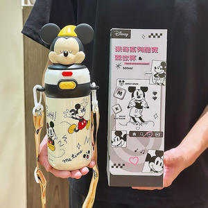 Crayon Shinchan <b>Insulated</b> Water Bottle For Children With Strap 500Ml Portable Thermos <b>Cup</b> School Use - Product Image 4