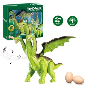 KY TOYS Plastic Egg Animals Worlds Dragon Musical Toy Electric Dinosaur With Light