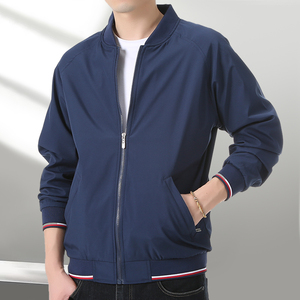 Chaqueta de talla grande para hombre, otoño invierno 2025, chaqueta con cuello para hombre, estilo informal, uniforme de béisbol, cómoda y transpirable - Product Image 1