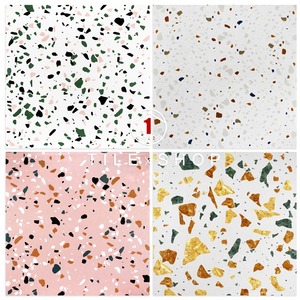BOTON STONE <span class=keywords><strong>Precio</strong></span> bajo Azulejos de terrazo de cemento Marketing global Losas de mesa de centro de terrazo - Product Image 5