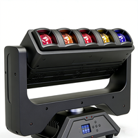 Projecteur LED Stroboscopique 5x60W RGBW pour Scène, Équipement de Lumière Mobile pour DJ et Éclairage de Scène Disco