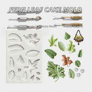 Molde <span class=keywords><strong>de</strong></span> Silicona 3D con Forma <span class=keywords><strong>de</strong></span> Hoja <span class=keywords><strong>de</strong></span> Helecho para Decoración <span class=keywords><strong>de</strong></span> Pasteles y Chocolate, Herramienta <span class=keywords><strong>de</strong></span> Repostería para <span class=keywords><strong>Fondant</strong></span> - Product Image 4
