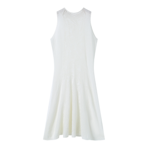 2025 ropa de diseñador para mujer beige con Vestido de punto delgado vestido sin mangas de verano para damas - Product Image 1