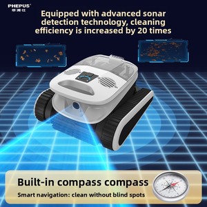 Limpiador Robótico Automático <span class=keywords><strong>para</strong></span> Piscinas, Robot de Limpieza de Alta Eficiencia con Alimentación por Enchufe - Product Image 4