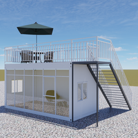 Maison préfabriquée économique de 20 pieds, conteneur de camping détachable, mini-maison portable pour réfugiés, maison mobile