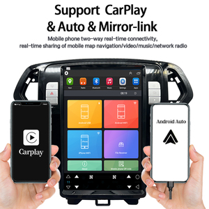 Pour <span class=keywords><strong>Ford</strong></span> Mondeo (11-13) Écran vertical haut de gamme de 12,8 pouces pour lecteur multimédia de voiture, Android Auto et CarPlay intégrés, CarPlay sans fil, GPS, DSP, BT - Product Image 2