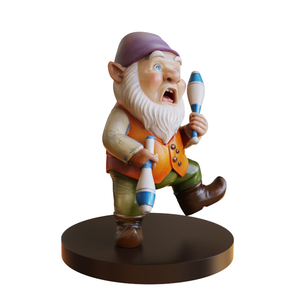 Statua di Gnomo Divertente in Resina Personalizzata, Decorazione da Giardino, Figurina Espressiva di Nano Dipinta a Mano, Novità in Poliresina OEM all'Ingrosso - Product Image 2