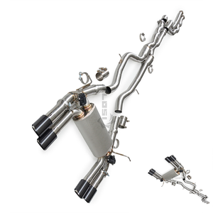 Sistema <span class=keywords><strong>de</strong></span> escape Catback <span class=keywords><strong>de</strong></span> acero inoxidable con protector <span class=keywords><strong>de</strong></span> calor y puntas negras para <span class=keywords><strong>BMW</strong></span> M3 <span class=keywords><strong>M4</strong></span> F80 F82 3.0T 2014-2019, aumento <span class=keywords><strong>de</strong></span> potencia - Product Image 1