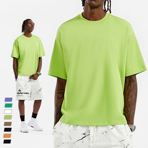 Taglie forti di <span class=keywords><strong>prima</strong></span> <span class=keywords><strong>classe</strong></span> qualità cotone Logo personalizzato stampa da uomo maglietta personalizzata con stampa semplice maglietta oversize - Product Image 3