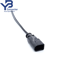 1J0973802 Konektor Tahan Air 2 Pin Male dengan Kabel Pigtail VAG 1.5mm untuk Audi VW