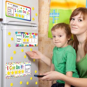 Tableau de récompenses magnétiques I Can Do It Token Board Tableau de comportement à la maison Étoile positive Boîte d'objectifs personnalisable Incitations - Product Image 5