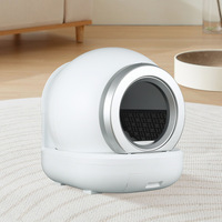 Bac à litière pour chat entièrement automatique, intelligent, sphérique, 20L, facile à nettoyer, fermé, avec système de ramassage des excréments en un clic, design breveté