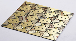 Autocollants auto-adhésifs en or <span class=keywords><strong>brossé</strong></span> autocollants à peler et à coller pour carreaux de mur - Product Image 5