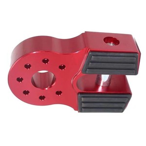 Gancho de Remolque de Aluminio Rojo de 6 Orificios para Montaje de Cabrestante en Vehículos Todoterreno - Product Image 1