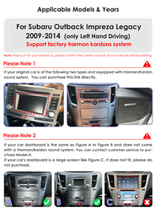 CARUPEZ 9.7 pollici Android Car Stereo per Subaru <span class=keywords><strong>Outback</strong></span> Impreza Legacy 2009-2014 LHD 8-core GPS SD Card supporto DSP Harman - Product Image 4