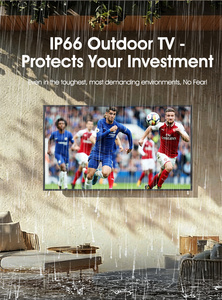 Pantalla Impermeable de Alto Brillo al Mejor Precio con Cristal Antideslumbrante para Publicidad Exterior y Uso Comercial, Televisor para Exteriores - Product Image 2