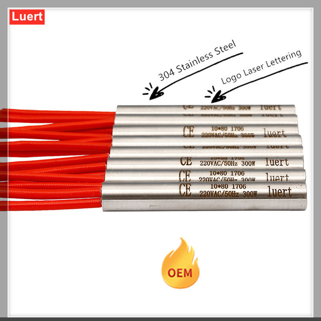 Industrial Customized 304 Stainless Steel Cartridge Heater Electric Single Head Heating Tube Mold Heating Rod for Machinery