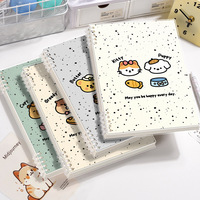Cuaderno Espiral con Dibujos Animados Lindos para Niñas, 60 Hojas, Diseño de Hojas Sueltas, Tamaño A5/B5, para Estudiantes de Secundaria/Preparatoria