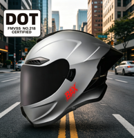 Nouveau casque intégral de moto 2026 en ABS, certifié DOT, homologation ECE en cours, logo personnalisé, Casco Moto