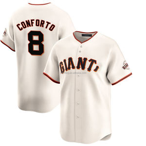 Jersey Baseball Pria Custom San Francisco Home Limited 2025 Warna Beige dengan Bordir dan Jahitan, Tersedia Ukuran Besar - Product Image 3