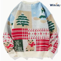 Pulls de Noël pour hommes WINDAY, pull en mohair de haute qualité, pull en tricot personnalisé pour hommes en vente