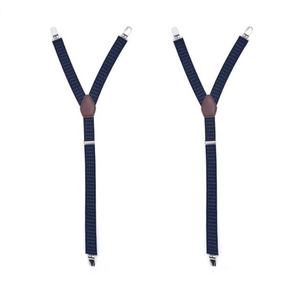 Chemise à pois personnalisée en polyester <span class=keywords><strong>bleu</strong></span> <span class=keywords><strong>marine</strong></span> avec <span class=keywords><strong>porte</strong></span>-jarretelles pour homme - Product Image 3