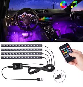 Tira de Luces <span class=keywords><strong>LED</strong></span> para Auto, USB, Nueva, Luces Ambientales para Decoración Interior de Auto, Accesorios de Iluminación <span class=keywords><strong>Exterior</strong></span> - Product Image 2